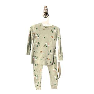 NWT Carters Just One You 18M Baby Pajama Set Deer & Rainbow Print Ribbed Cotton